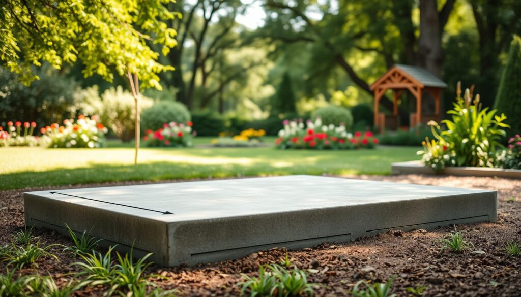 Fundament für unterschiedliche Gartenhausgrößen