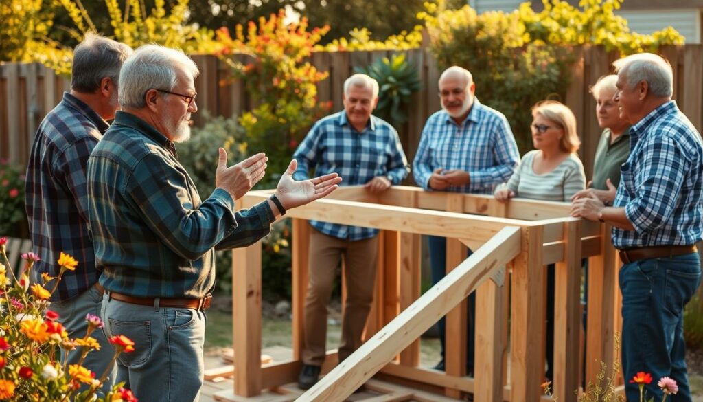 Nachbarschaftskommunikation beim Gartenhausbau Nachbarschaftskommunikation beim Gartenhausbau