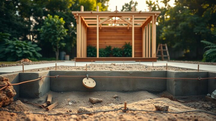 Wie tief muss das Fundament für ein Ferienhaus sein?