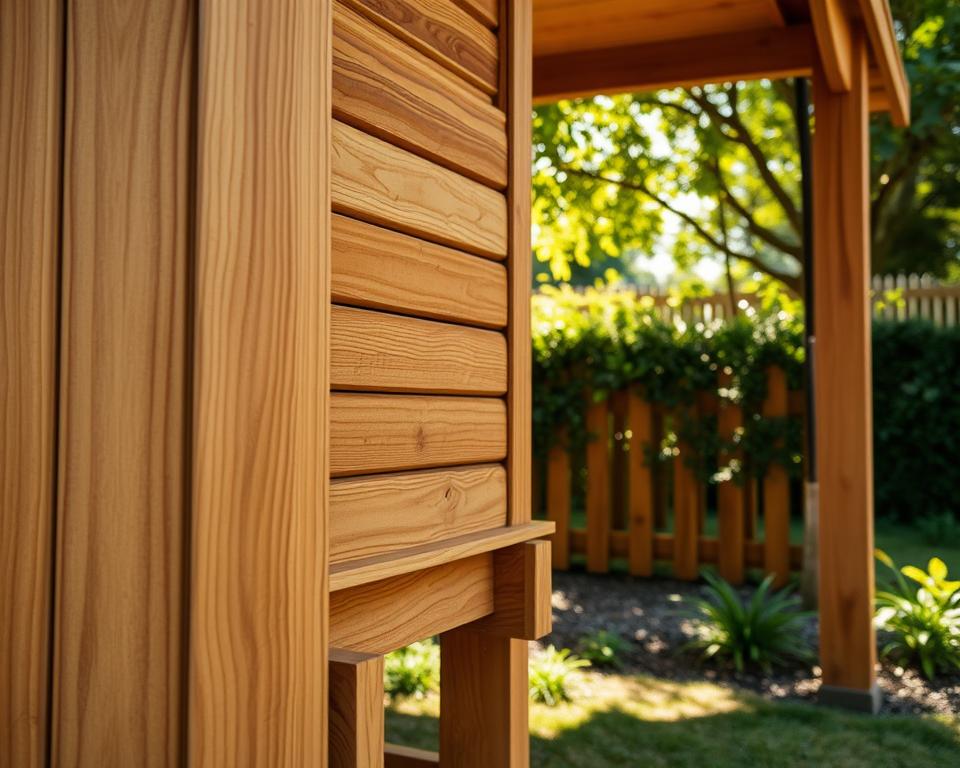 Holz-Gartenhaus Qualitätsmerkmale